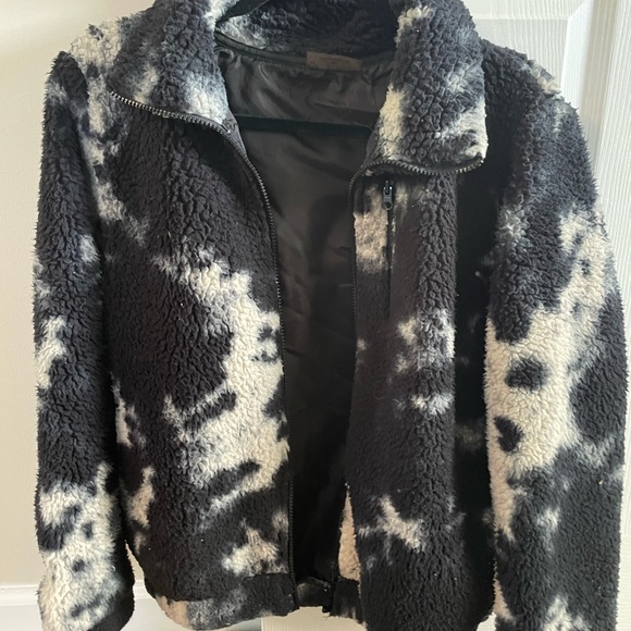 Betsy Johnson tye dye sherpa jacket size xs - Picture 1 of 5
